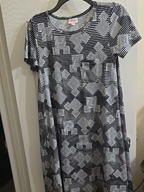 knee length dresses for ladies Sandy Halter Tie Neck Maxi Dress – lularoe main image 0